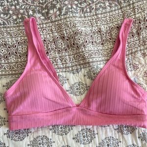 Pink bikini top